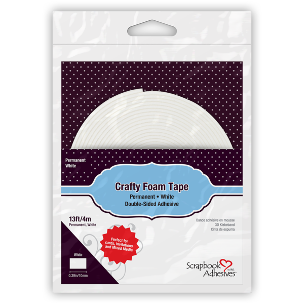 Crafty Foam Tape White Scrapbook Adhesives by 3L